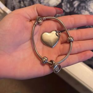 Pandora charm bracelet, all authentic